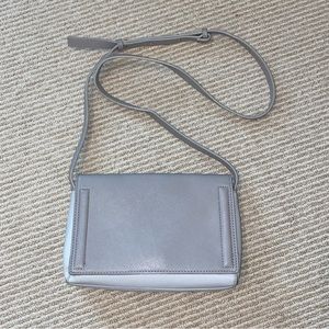 gray cross body purse